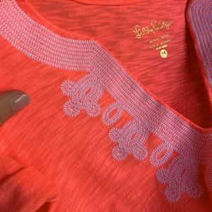 Lilly Pulitzer Coral Cotton Dress